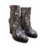 AllSaints Ana Snake Emobossed Lug Womens Boot Size US Size 7 NEW Black Photo 5