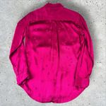 Equipment Tabitha Simmons x  Pink Satin Star Print Button Down Shirt Blouse Sz XS Photo 5