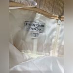 Jessica McClintock for gunne sax strapless mini dress gold bow 3 Photo 4