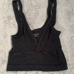 Urban Outfitters Out from under black Ribbed cropped tank Top XS/S Photo 0