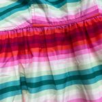 J.Crew NEW Women Tiered Maxi Dress Stripe 4 Red Green Preppy Colorful Vacation Photo 3
