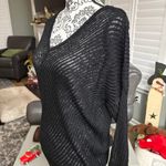 Jennifer Lopez Size XS Black V Neck Sweater Photo 3