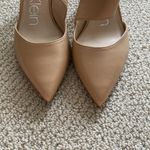 Calvin Klein NEW Slingback Nude Pumps Heels Wrap Around Kitten Mary Janes Sz 8 Photo 7