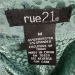 Rue 21 Sage green satin printed cowl neck slip dress size medium Photo 3