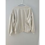 Farmers Market Size L Cotton Crochet Patch Ivory Crewneck Sweatshirt Size L Photo 4