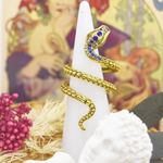 Golden Snake Wrap Ring Gold Size 6 Photo 1
