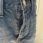 Madewell  Blue Distressed Jean Shorts Cuffed Photo 3