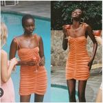 With Jean With Jéan Dress Womens Medium Ruched Mini Bodycon Cocktail Party Sleeveless Photo 1