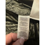 Michael Kors Packable Down Vest Size Small Green Metallic Warm Feather Photo 4