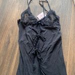 🎉HPx2🎉 A Peek Behind the Lace Maxi Slip Black Photo 1