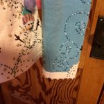 Vtg 90s bright beaded n sequined snowman cardigan Blue Size M Photo 7