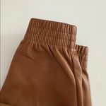 Bagatelle Faux Leather Joggers Cognac Brown NWT Photo 5