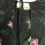 Lucca Couture Lucca Black Embroidered Long sleeve top‎ Sz S Photo 3