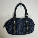 LP/LP quilted‎ puffer purse navy blue 14” x 8.5” x 4” Black Photo 0