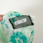 Reformation [] Green Tie Dye Decade Shorts Zip Back High Rise Lightweight Size 2 Photo 8
