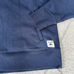 Roots Navy Blue 1/4 Zip Pullover Sweatshirt Women's Med Photo 5