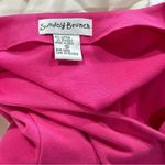 Sunday Brunch Vintage Shirt Cardigan Set Small Pink Flamingos Beaded Embroidered White Photo 9