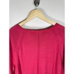 Talbots  Women’s Sweater V Neck Pink XL Lightweight Long Length Coastal Lagenlook Photo 6