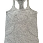 Lululemon Swiftly Tech Silver Sparkle Tank Size 8 Sweat Life Crush The Distance Photo 0