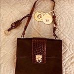 Spartina 449 Croc Shoulder Bordeaux bag. Photo 0