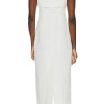 MARIANNA SENCHINA Diana Dress in White Medium New Womens Tweed Midi Photo 10