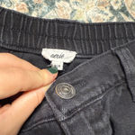 Aerie Charcoal Distressed Jean Shorts Photo 1