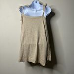 J.Crew Beige Cold Shoulder Top Women's Large NEW Photo 3