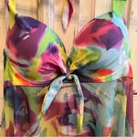 NWT Holipick Y2K Fairycore Babydoll Bikini Swimsuit Sheer Halter Dress Sz Small Green Photo 2