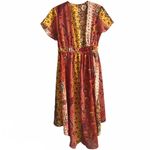 NEW Boho Floral Patchwork Tie Kimono Duster Yellow Photo 1