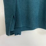 Ella Moss Teal Knit Rolled Hem Pullover Sweater L NWT Photo 4