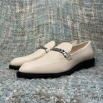 Vagabond  Shoemakers Frances Leather Buckled Chain Loafer in Off-White Photo 1