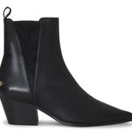 ANINE BING NWT Sky Leather Ankle Boots in Black Photo 0