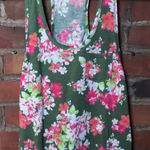 NWOT Botanical Fringed Crop Top in Green | Size XS Photo 0