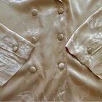 Victoria's Secret Champagne Peach Satin Floral Long Sleeve PJ Pajama Top XL NEW Photo 9