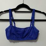 Aerie  Coral Lace Bandeau Bralette Poet Blue Size S New Photo 1