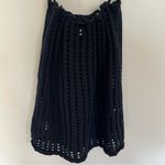 Women’s Delilah Open Knit Crochet Tank Top‎ Black Size Small/Medium Festival Photo 9