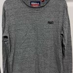 Superdry  Charcoal Gray Space Long
Sleeve Shirt Orange Label in large Photo 0