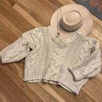 Off the shoulder chunky knit sweater Photo 0