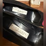 Pura Lopez Black and Pink Suede Heels size 9B Photo 9