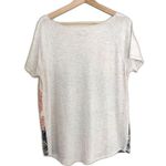 Lucky Brand Handkerchief T-Shirt Womens Size L Paisley Patriotic Americana Photo 2