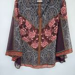 Vintage Y2K C est 1946 Boho Flowy Top Womens 2X Purple Pink Boho Romantic Fairy Photo 3