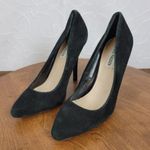 Steve Madden Womens Shoes Size 8M Black Suede Pointed Toe Slip On Heels Photo 5