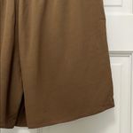 Eileen Fisher NWOT Chocolate Brown Crepe Tencel Blend Pull On Shorts - Sz Small Photo 13