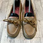 Sperry Top Sider Boat Shoes Angelfish Pink Plaid Leather Women’s Size 7.5M Photo 1