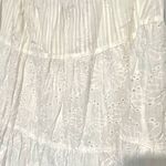Chico's NEW Bohemian Boho Maxi White Eyelet Skirt Photo 3