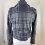 American Eagle Outfitters Plaid Cropped Moto Lined Jacket Size Small Photo 2