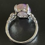 Amethyst Natural purple  S925 silver ring size 7 Photo 3