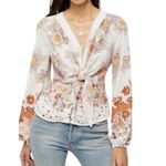 Free People Run Free Blouse Multi floral S Photo 1
