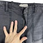 Nili Lotan Cropped French Military Pants Jeans Carbon Grey Cotton Utility SZ 27 Gray Photo 5