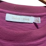 Bishop and Young  Uptown Flutter SleeveTee Shirt Size Large in Raspberry Photo 6